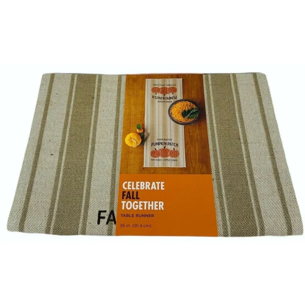Kohl's Celebrate Fall Together Table Runner Autumn Pumpkin Patch 36